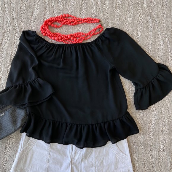 BAR III Ruffled Blouse - Picture 6 of 8